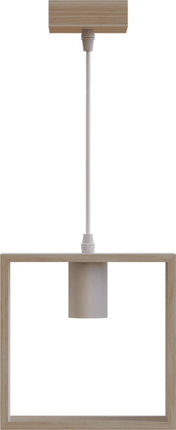 Aigostar - Candeeiro pendente com cabo 1xE27/60W/230V bege