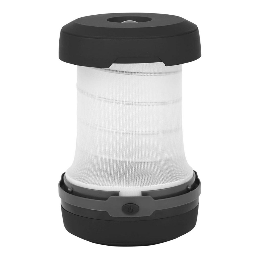 Aigostar - Candeeiro portátil dobrável LED LED/1,4W/3xAA preto/cinzento