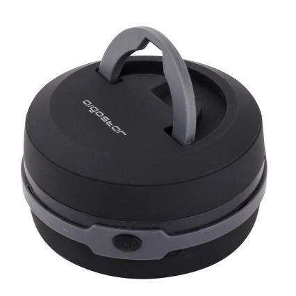 Aigostar - Candeeiro portátil dobrável LED LED/1,4W/3xAA preto/cinzento