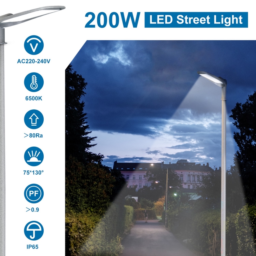 Aigostar - Candeeiro público LED LED/200W/230V 6500K IP65