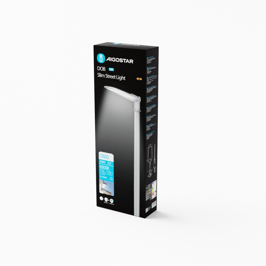 Aigostar - Candeeiro público LED LED/200W/230V 6500K IP65