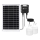 Aigostar - Candeeiro solar LED 2xLED/35W/12V 6000 mAh 6500K diâmetro 10 cm + comando