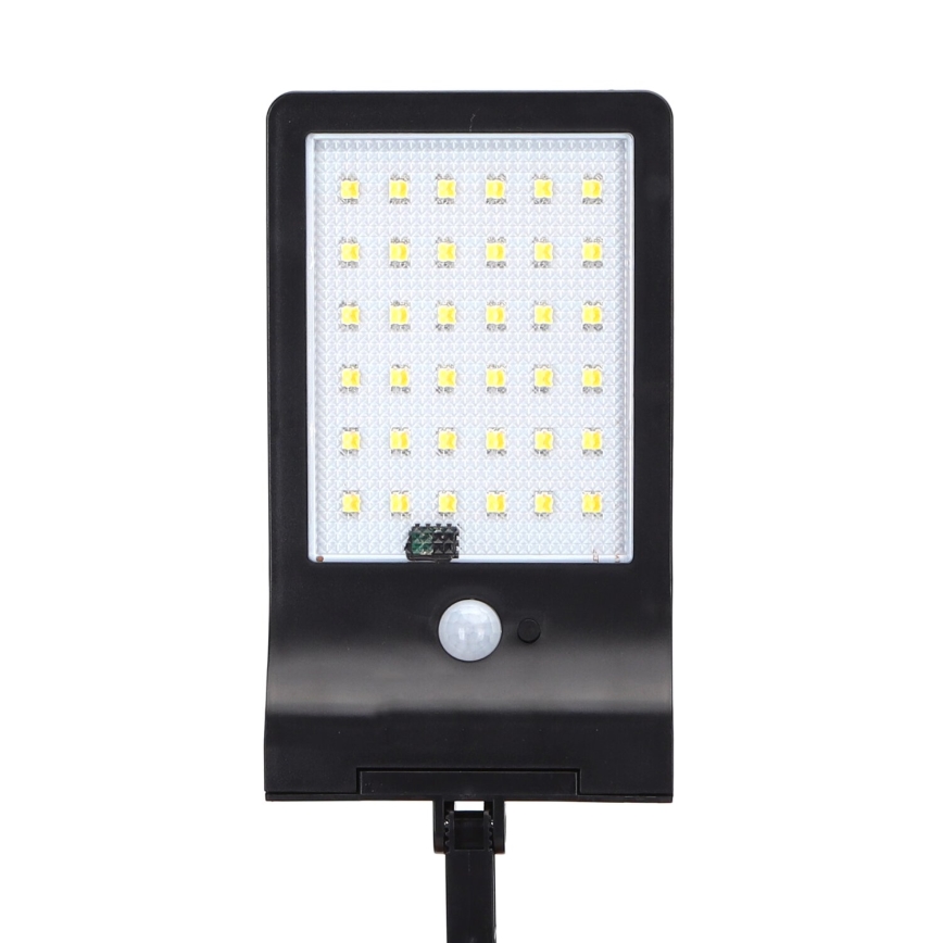 Aigostar - Candeeiro de rua solar LED com um sensor LED/3W/3,7V1800 mAh IP44 3000/4000/5000K + comando
