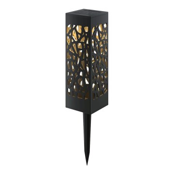 Aigostar - Candeeiro solar LED LED/0,006W/1,2V 28,5cm preto 2700K IP44