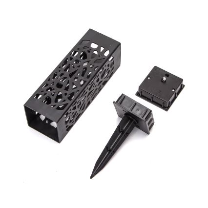 Aigostar - Candeeiro solar LED LED/0,006W/1,2V 28,5cm preto 6500K  IP44
