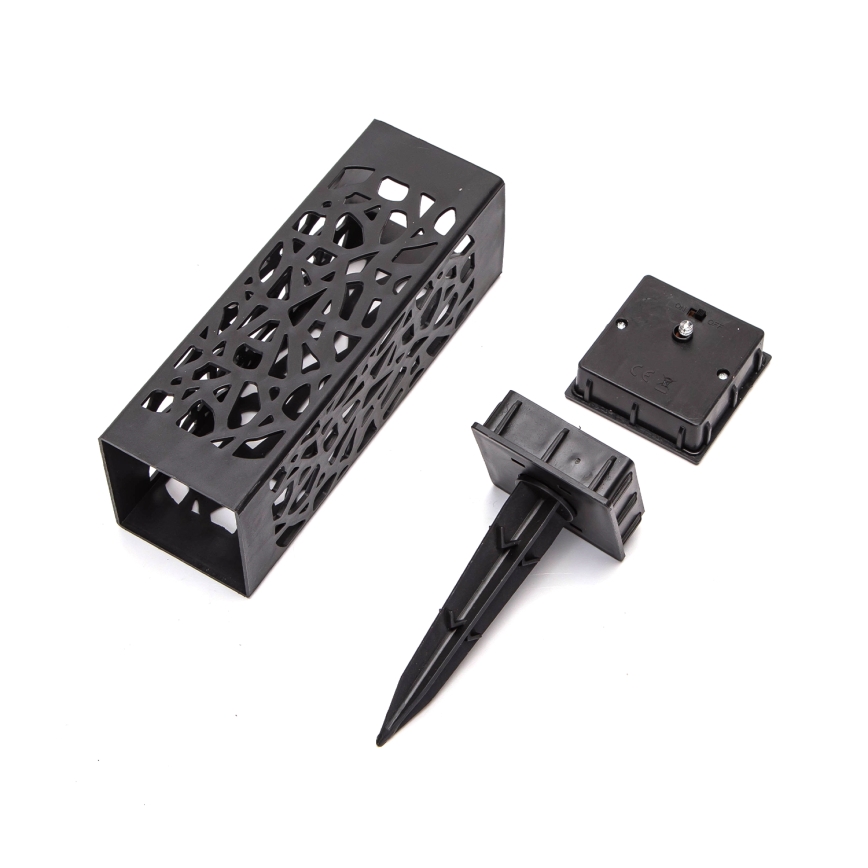Aigostar - Candeeiro solar LED LED/0,006W/1,2V 28,5cm preto 6500K  IP44