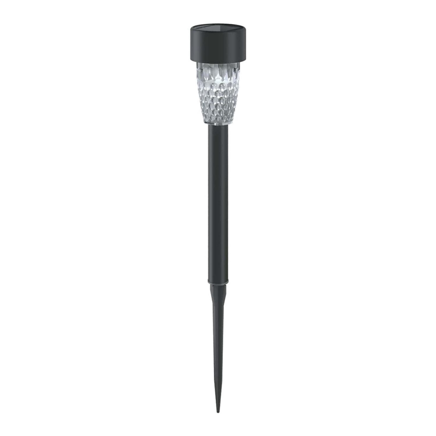 Aigostar - Candeeiro solar LED LED/0,006W/1,2V 29,7 cm preto 6500K IP44
