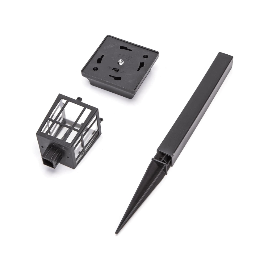Aigostar - Candeeiro solar LED LED/0,006W/1,2V 32 cm preto 6500K IP44