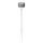 Aigostar - Candeeiro solar LED LED/0,006W/1,2V 32cm cromado mate 200 mAh 2700K IP44