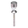 Aigostar - Candeeiro solar LED LED/0,006W/1,2V 35,5cm cromado mate 100 mAh 3000K IP44
