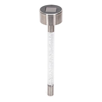Aigostar - Candeeiro solar LED LED/0,006W/1,2V 36,7cm cromado mate 6500K IP44