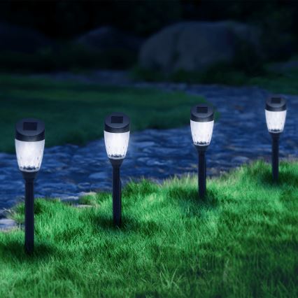 Aigostar - Candeeiro solar LED LED/0,006W/1,2V 40mAh 6500K IP44 estrela