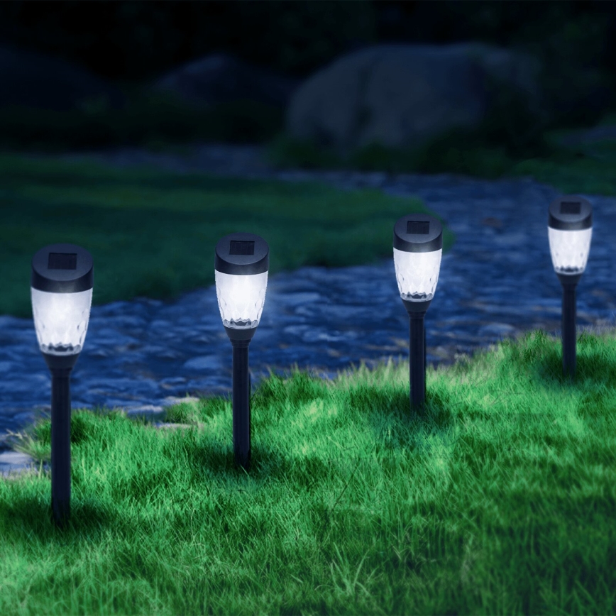 Aigostar - Candeeiro solar LED LED/0,006W/1,2V 40mAh 6500K IP44 estrela