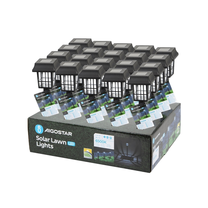 Aigostar - Candeeiro solar LED LED/0,006W/1,2V 40mAh 6500K IP44