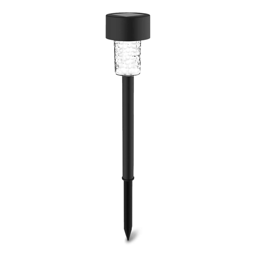 Aigostar - Candeeiro solar LED LED/0,06W/2V 32,7 cm 6500K IP44 preto