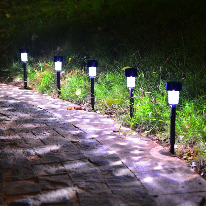 Aigostar - Candeeiro solar LED LED/0,06W/2V 32,7 cm 6500K IP44 preto