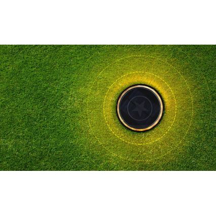 Aigostar - Candeeiro solar LED LED/0,6W/5,5V 24,5 cm 3200K IP66 preto