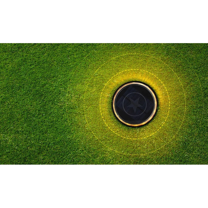 Aigostar - Candeeiro solar LED LED/0,6W/5,5V 24,5 cm 3200K IP66 preto