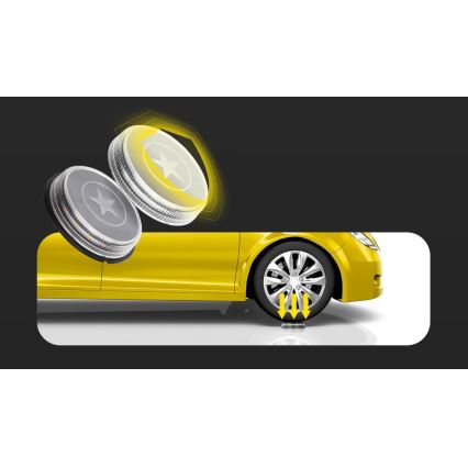 Aigostar - Candeeiro solar LED LED/0,6W/5,5V 24,5 cm 3200K IP66 preto