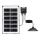 Aigostar - Candeeiro solar LED LED/35W/12V 3000 mAh 6500K diâmetro 15 cm + comando