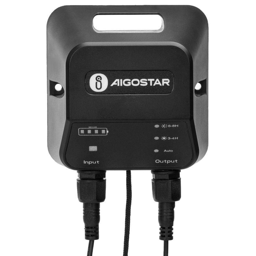 Aigostar - Candeeiro solar LED LED/70W/12V 6000 mAh 6500K diâmetro 23,5 cm + comando