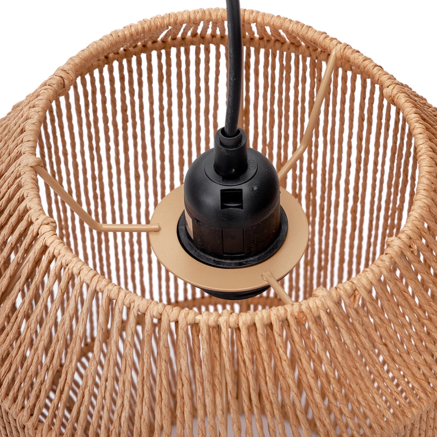 Aigostar - Candeeiro suspenso 1xE27/60W/230V bege