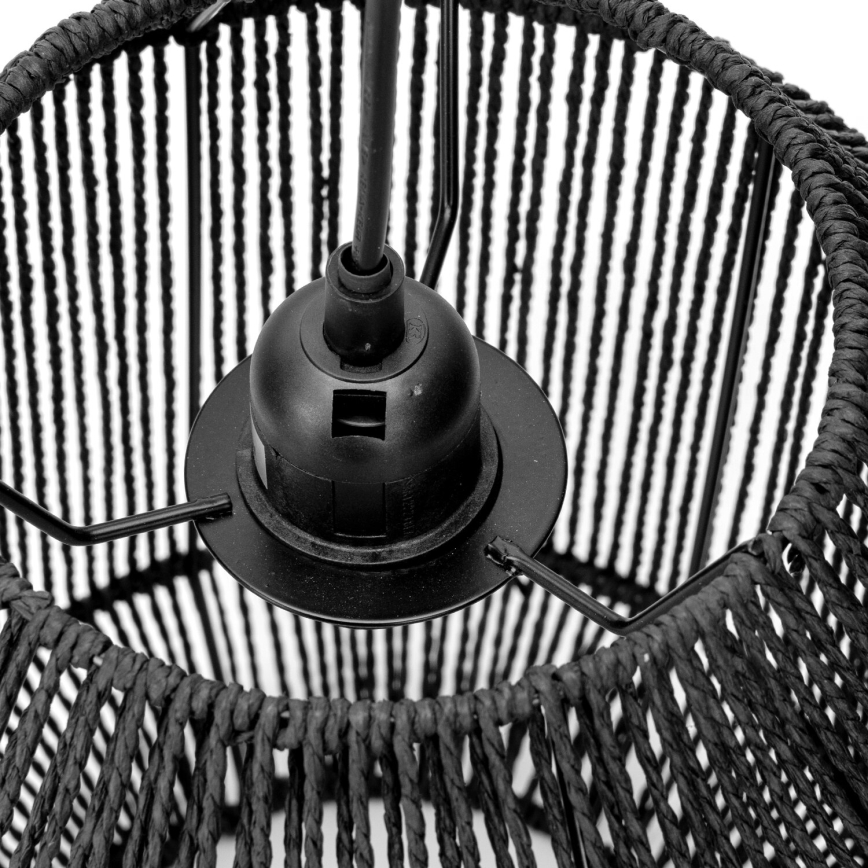 Aigostar - Candeeiro suspenso 1xE27/60W/230V preto