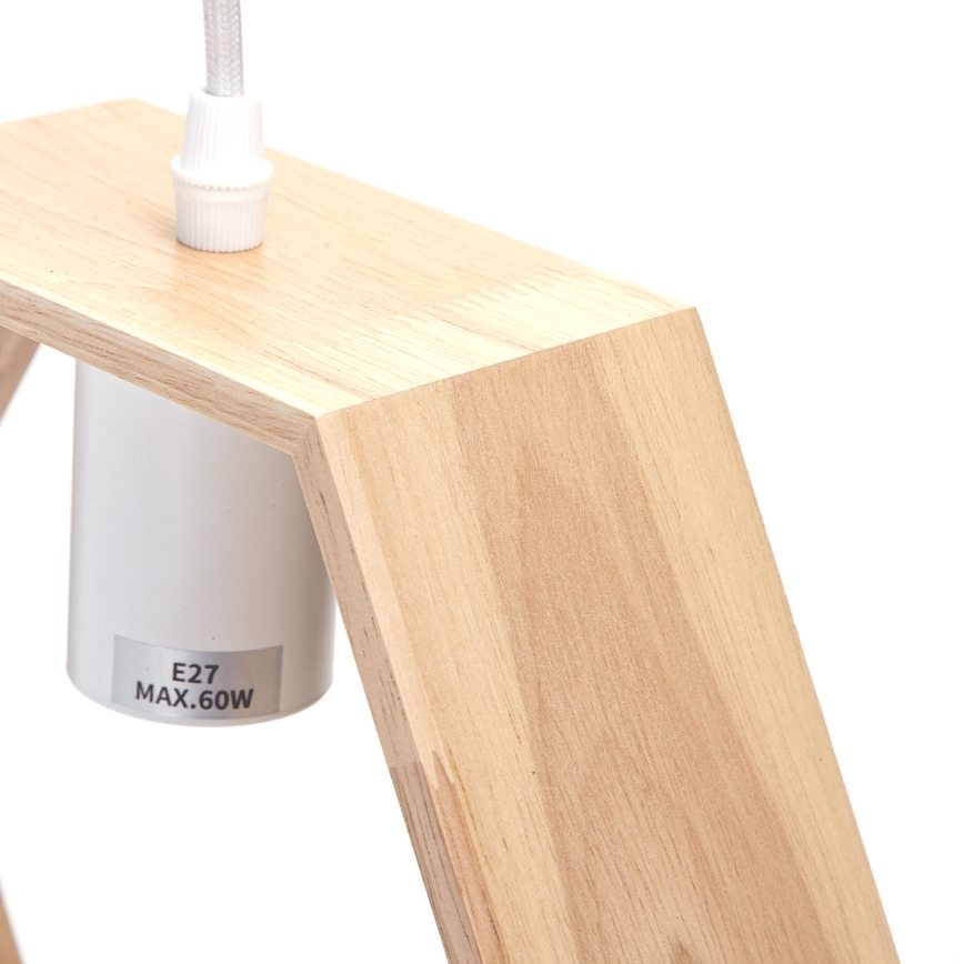 Aigostar - Candeeiro suspenso com cabo 1xE27/60W/230V bege