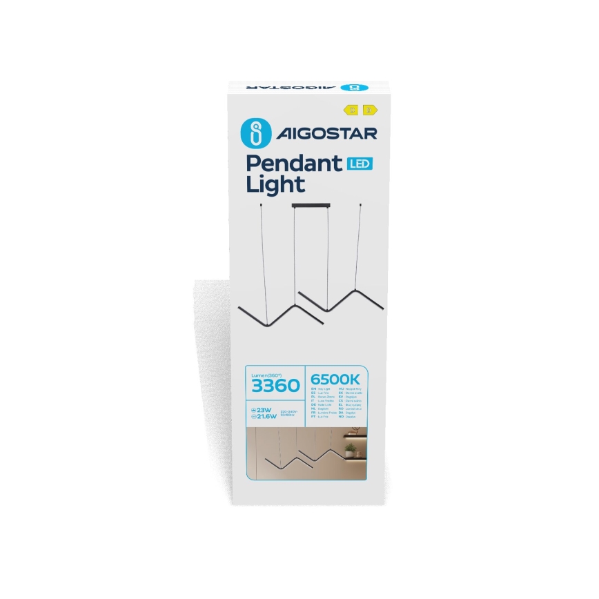 Aigostar - Candeeiro suspenso LED LED/23W/230V 6500K