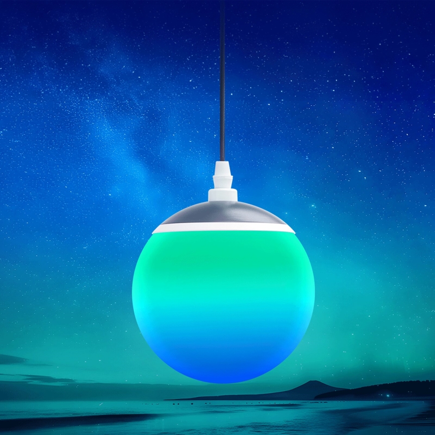 Aigostar - Candeeiro suspenso LED RGBW com regulação MESH LED/8W/230V 2700-6500K branco + comando