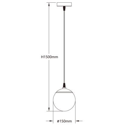 Aigostar - Candeeiro suspenso LED RGBW com regulação MESH LED/8W/230V 2700-6500K branco + comando