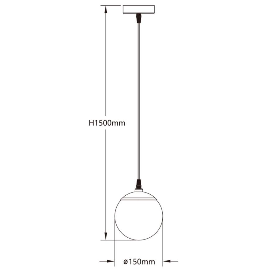 Aigostar - Candeeiro suspenso LED RGBW com regulação MESH LED/8W/230V 2700-6500K branco + comando