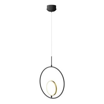 Aigostar - Candelabro suspenso LED LED/15W/230V 6500K preto/dourada