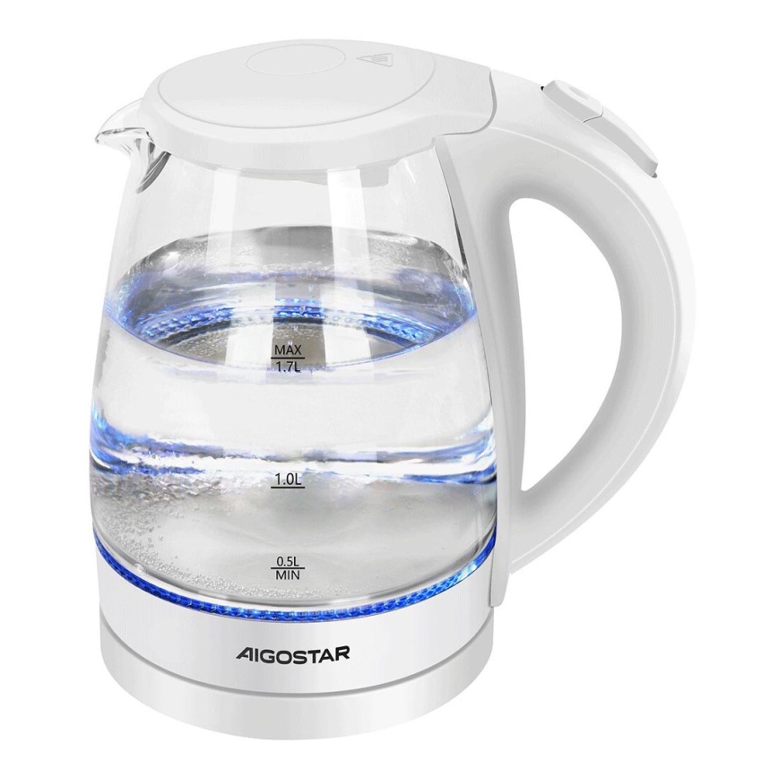 Aigostar - Chaleira 1,7l 2200W/230V branco