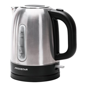 Aigostar - Chaleira 1,7l 2200W/230V cromado mate