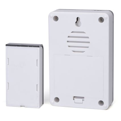 Aigostar - CONJUNTO 2x Campainha sem fios 3xAA IP44 branco