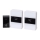 Aigostar - CONJUNTO 2x Campainha sem fios 3xAA IP44 branco/preto