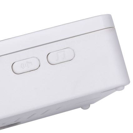Aigostar - CONJUNTO 2x Campainha sem fios 3xAA IP44 branco/preto