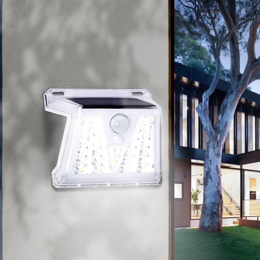 Aigostar - CONJUNTO 2x Iluminação solar exterior LED com sensor LED/1,48W/3,7V IP65