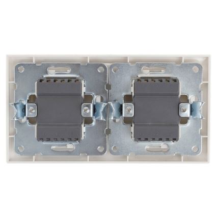 Aigostar - CONJUNTO 2x Interruptor da casa com uma moldura