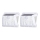 Aigostar - CONJUNTO 2x Luzes solares para exterior LED com sensor LED/1,48W/3,7V IP65 1200 mAh