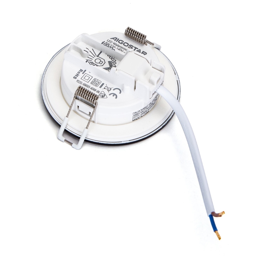 Aigostar - CONJUNTO 3x Focos de encastrar exterior LED LED/4,8W/230V 3000K IP65 preto