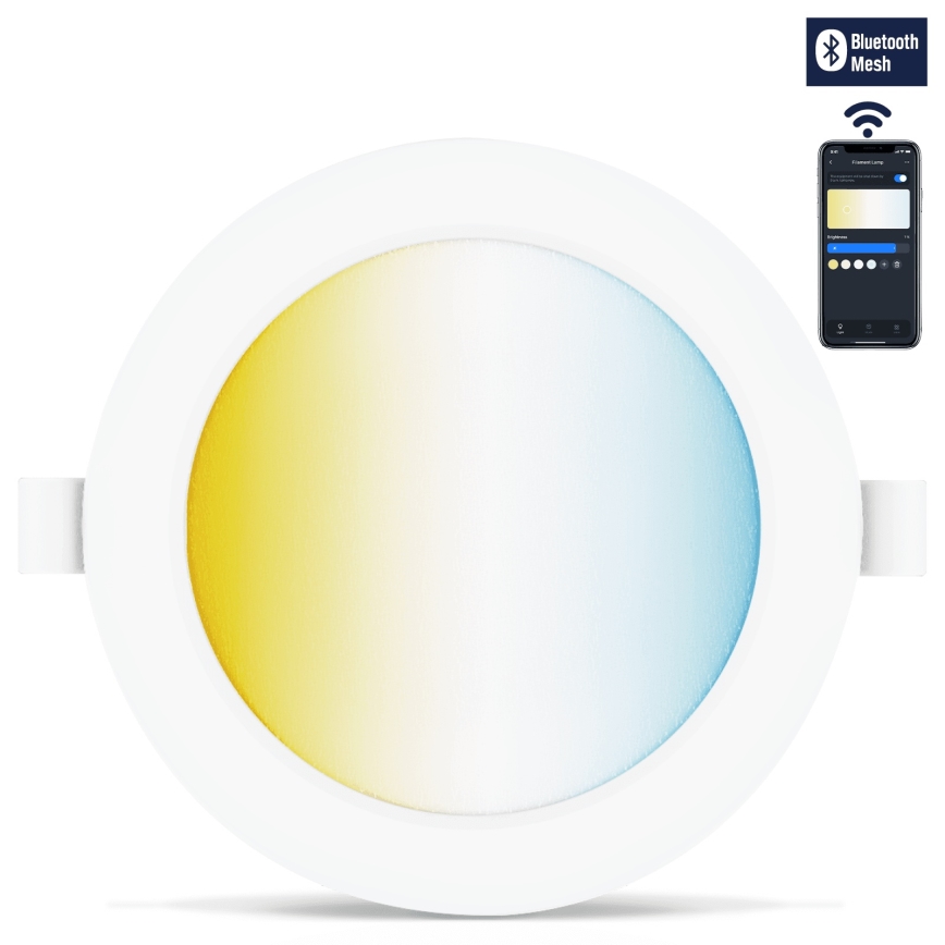 Aigostar - CONJUNTO 3x Focos de encastrar LED com regulação MESH LED/6W/230V 2700K-6500K diâmetro 11,5cm