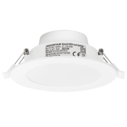 Aigostar - CONJUNTO 3x Focos de encastrar LED com regulação MESH LED/6W/230V 2700K-6500K diâmetro 11,5cm