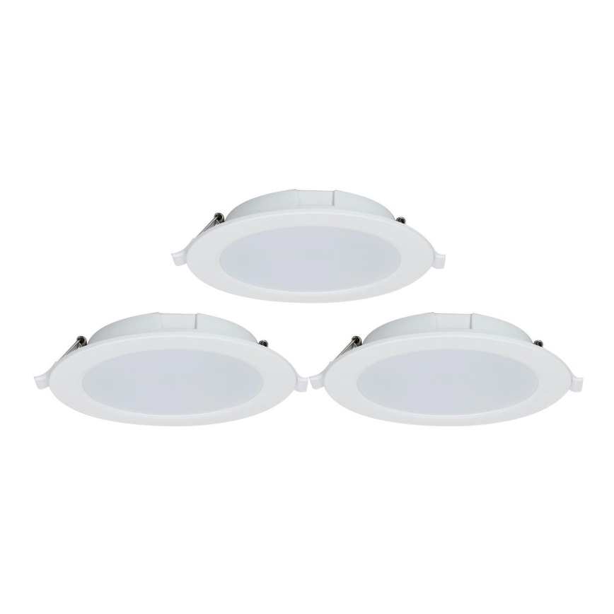 Aigostar - CONJUNTO 3x Focos de encastrar LED com regulação MESH LED/9W/230V 2700K-6500K diâmetro 14,5 cm