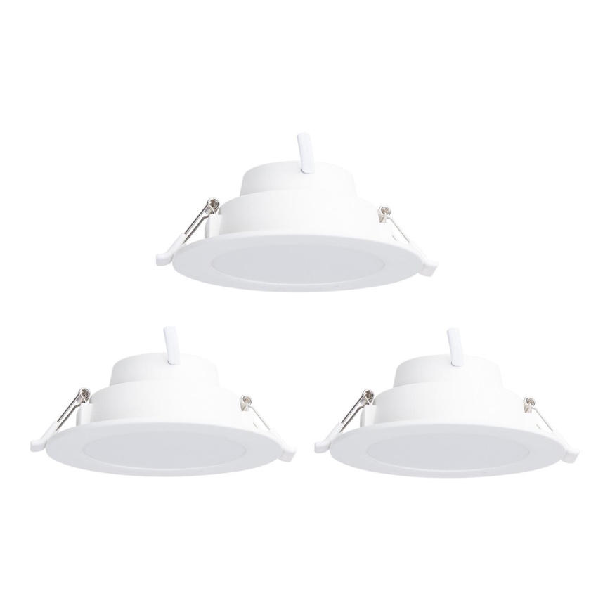Aigostar - CONJUNTO 3x Focos de encastrar LED RGB com regulação MESH LED/9W/230V 2700K-6500K diâmetro 14,5cm