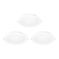 Aigostar - CONJUNTO 3x Focos de encastrar LED RGBW com regulação MESH LED/15W/230V 2700K-6500K diâmetro 17cm