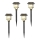 Aigostar - CONJUNTO 4x Candeeiros solar LED RGB LED/0,2W/2V IP44