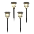Aigostar - CONJUNTO 4x Lâmpada Solar LED RGB LED/0,2W/2V 40 mAh IP44