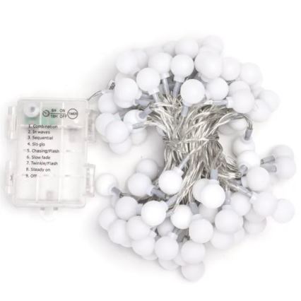 Aigostar - Corrente de Natal exterior LED RGBY 100xLED/3xAA/8 funções 10,3 m IP44
